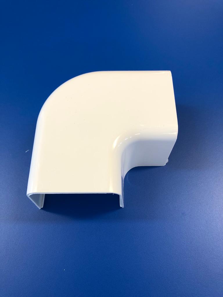 Plochý roh biely 80x60 mm Artiplastic (8ks/bal)