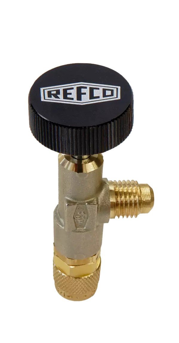 Servisný ventil 4687957 A-38010  1/4" SAE x 1/4" SAE refco